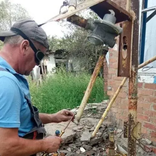 На Чугуевщине газовики восстанавливают пострадавшие газопроводы