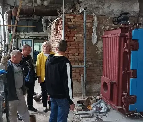 Мінаєва проконтролювала відновлення пошкоджених котелень