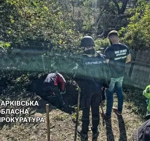 В освобожденном селе на Чугуевщине найдены могилы замученных россиянами