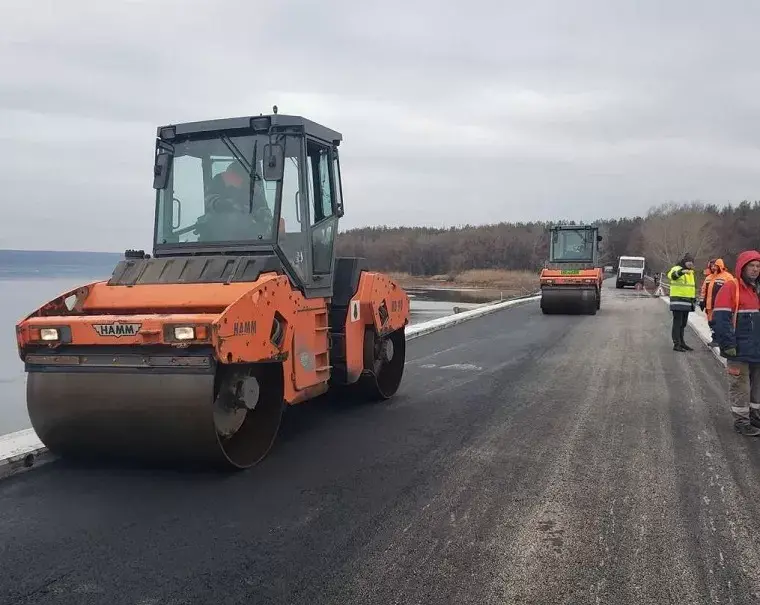 На Чугуевщине восстановили мост через водохранилище