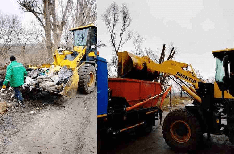 В Чугуєві комунальники ліквідували стихійне сміттєзвалище