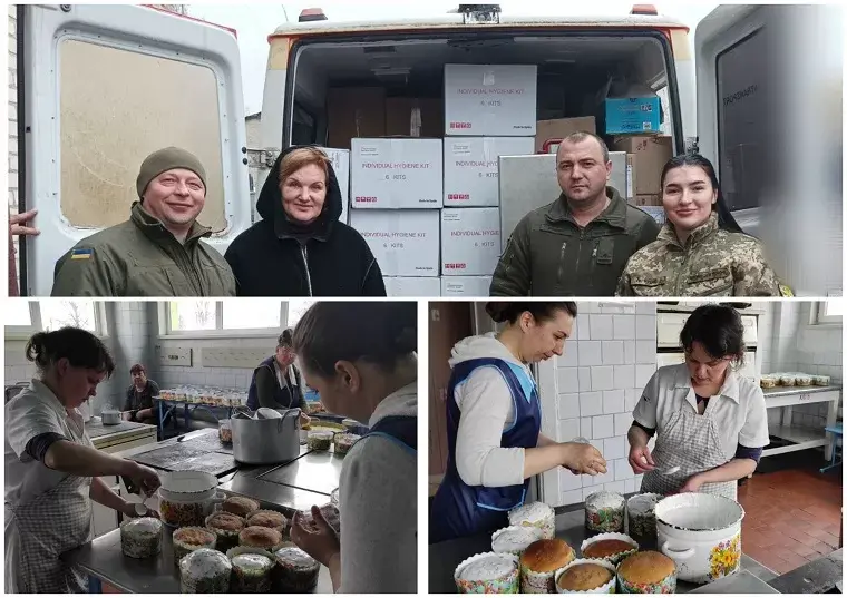 Мінаєва привітала військових з Великоднем і подарувала паски