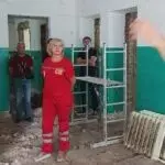 Мінаєва перевірила ремонтні роботи на станції швидкої допомоги