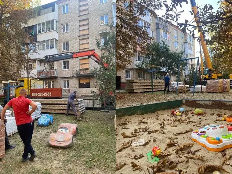 В Чугуєві взялись за ремонт будинку на Старонікольській