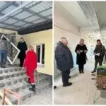 Мінаєва проконтролювала ремонтні роботи в лікарні