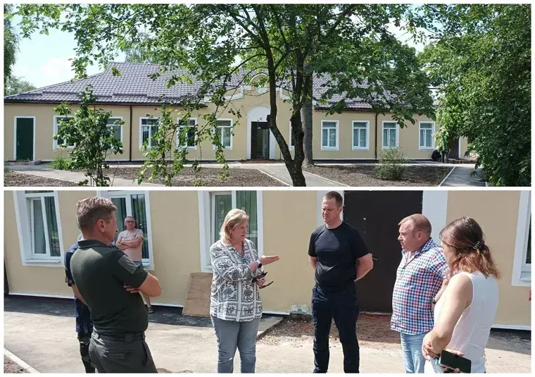 Мінаєва перевірила хід ремонтних робіт амбулаторії в Кочетку
