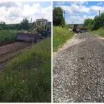 В двох селах Чугуївщини відсипали дороги щебенем
