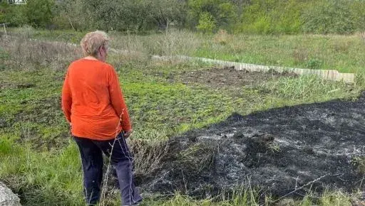 На Чугуївщині жінку покарали за підпал сухої трави: вогонь міг дістатися будинків