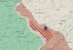 Карта бойових дій на Харківщині